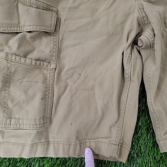 CARHARTT Canvas Cargo Shorts 36x10 Brown Baggy Workwear Relaxed Fit - Picture 4 of 13